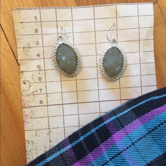 Gorgeous Jade Druzy earrings - Picture 3 of 3